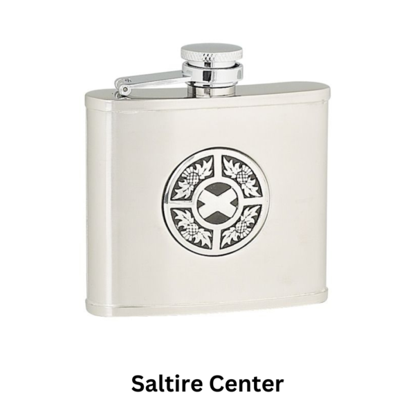 Hip Flask with Soltire Design