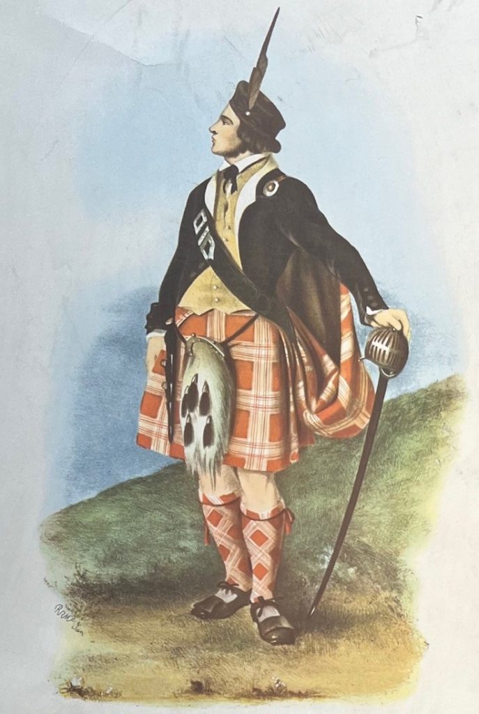 Menzies Tartan traditional sketch